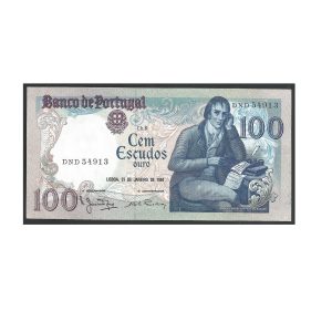 CÉDULA DE PORTUGAL 100 ESCUDOS 1984 FE