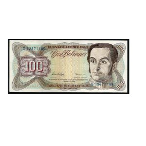 CÉDULA DA VENEZUELA 100 BOLÍVARES 1998 SOB/FE