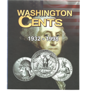 ÁLBUM DE MOEDAS DOS EUA QUARTER DE DÓLAR 1932 -1998