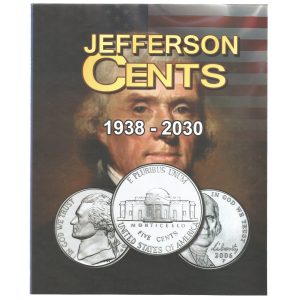 ÁLBUM DE MOEDAS DE 5 CENTS DOS EUA 1938 - 2030