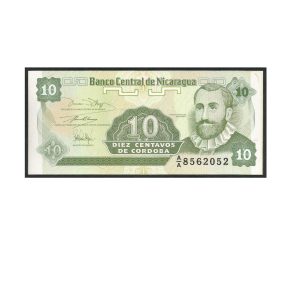 CÉDULA DA NICARÁGUA 10 CENTAVOS FE