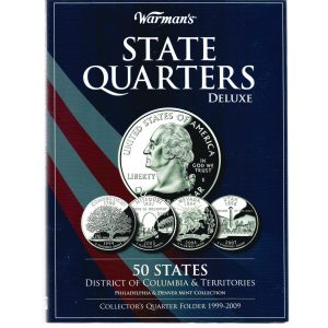 ÁLBUM DE MOEDAS DOS EUA QUARTER DE DÓLAR STATES 1999-2009