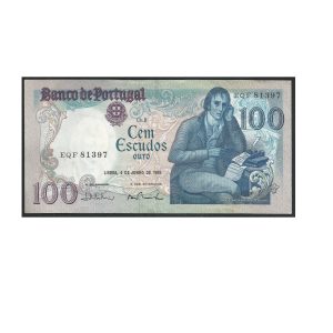 CÉDULA DE PORTUGAL 100 ESCUDOS 1985 MBC