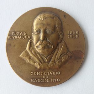 MEDALHA CENTENÁRIO DO NASC. DE CLÓVIS BEVILACQUA