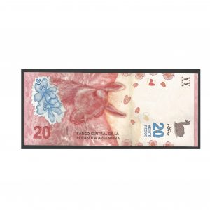 CÉDULA DA ARGENTINA 20 PESOS LETRA A FE