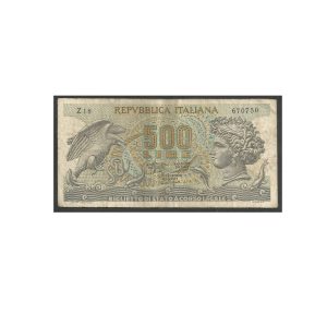 CÉDULA DA ITÁLIA 500 LIRAS MBC
