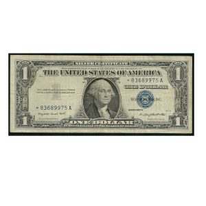 CÉDULA DOS EUA 1 DÓLAR 1957 COM ASTERÍSCO MBC