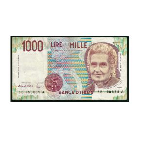 CÉDULA DA ITÁLIA 1000 LIRAS  P 114 SOBERBA
