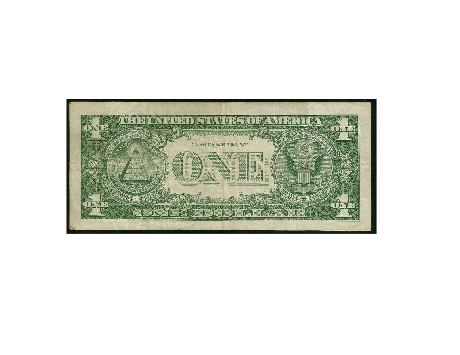CÉDULA DOS EUA 1 DÓLAR 1957 COM ASTERÍSCO MBC - Imagem 2