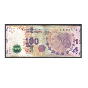 CÉDULA DA ARGENTINA 100 PESOS MBC +