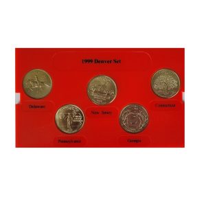 MOEDAS DOS EUA NO BLISTER 25 CENTS QUARTER