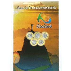 ÁLBUM DAS MOEDAS COMEMORATIVAS  RIO 2016