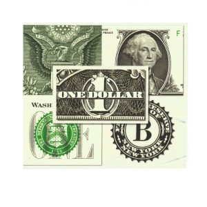 FOLDER PARA CÉDULA DE 1 DÓLAR  CARTELA SEM A CÉDULA