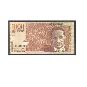 CÉDULA DA COLÔMBIA 1000 PESOS 2006 FE