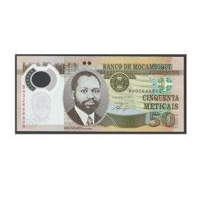 CÉDULA DE MOÇAMBIQUE 50 METICAIS POLÍMERO 2011 FE