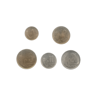 MOEDAS DA BULGÁRIA 5 DIFERENTES