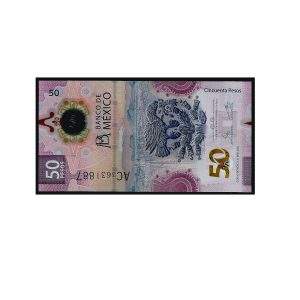 CÉDULA DO MÉXICO 50 PESOS 2021 POLÍMERO FE