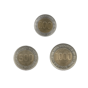 MOEDAS DO EQUADOR CONJUNTO DE 3 MOEDAS