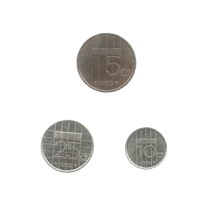 MOEDAS DOS PAÍSES BAIXOS 3 DIFERENTES
