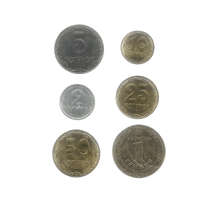 MOEDAS DA UCRÂNIA 6 DIFERENTES