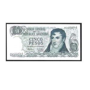 CÉDULA DA ARGENTINA 5 PESOS FE