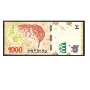 CÉDULA DA ARGENTINA 1000 PESOS FE