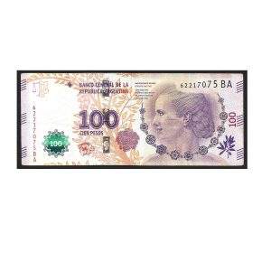 CÉDULA DA ARGENTINA 100 PESOS MBC