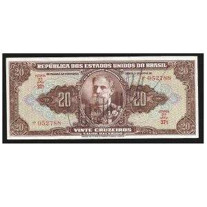 CÉDULA DE 20 CRUZEIROS C 083 SOB/FE