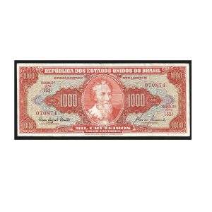 CÉDULA DE 1000 CRUZEIROS C 105 MBC/SOB