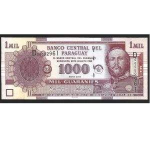 CÉDULA DO PARAGUAI 1000 GUARANIS 2005 FE