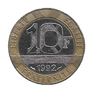 MOEDA DA FRANÇA 10 FRANCOS 1992 KM 964.1