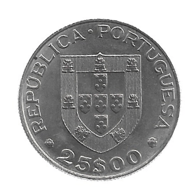 MOEDA DE PORTUGAL 25 ESCUDOS 1982 KM 616 - Imagem 2