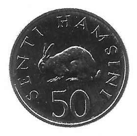 MOEDA DA TANZÂNIA 50 SENTI 1990 KM 26