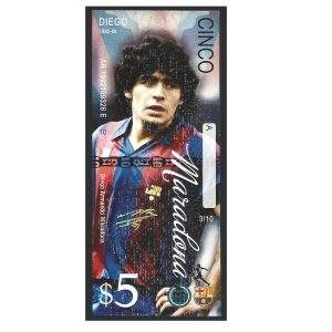 CÉDULA DE FANTASIA MARADONA  5 SOB/FE