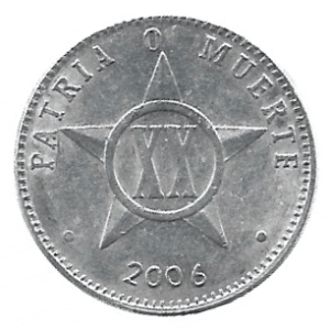 MOEDA DE CUBA 20 CENTAVOS 2006 KM 35.2