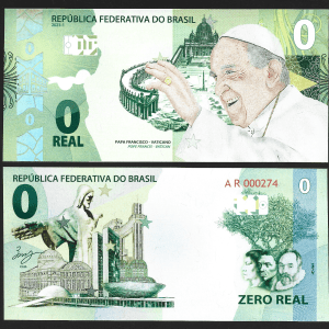 CÉDULA DE FNTASIA PAPA FRANCISCO FE