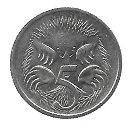 MOEDA DA AUSTRÁLIA 5 CENTAVOS 1989 KM 401