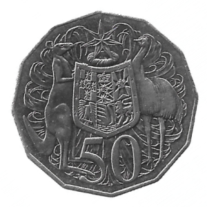 MOEDA DA AUSTRÁLIA 50 CENTAVOS 2006 KM 404