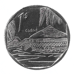 MOEDA DE CUBA 1 PESO 2000