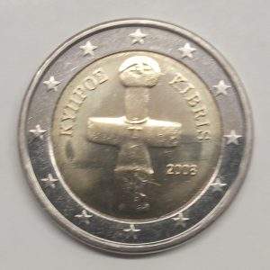 MOEDA DE CHIPRE 2 EUROS 2008