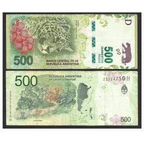 CÉDULA DA ARGENTINA 500 PESOS MBC