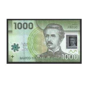 CÉDULA DO CHILE 1000 PESOS POLÍMERO MBC
