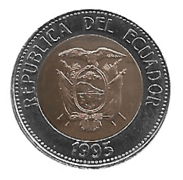 MOEDA DO EQUADOR 100 SUCRES 1995 KM 96