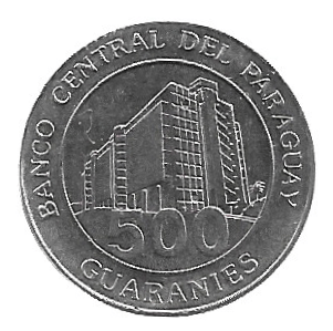 MOEDA DO PARAGUAI 500 GUARANIS 2016 KM 195 A