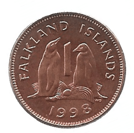 MOEDA DAS ILHAS FALKLAND 1 PENNY 1998 KM 2 A