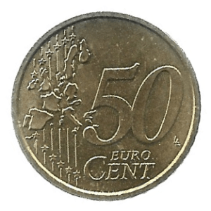 MOEDA DA ITÁLIA 50 CENTAVOS 2002 KM 215