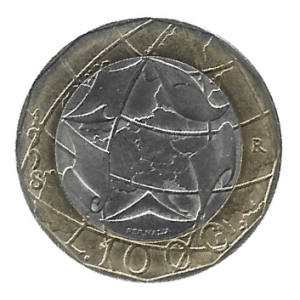 MOEDA DA ITÁLIA 1000 LIRAS 1998 KM 194