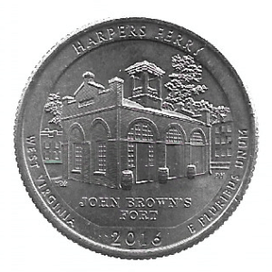 MOEDA DOS EUA 25 CENTS QUARTER 2016 P KM 637