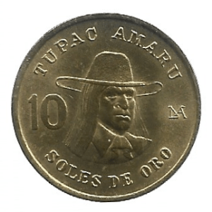 MOEDA DO PERU 10 SOLES ORO 1981 KM 272.2