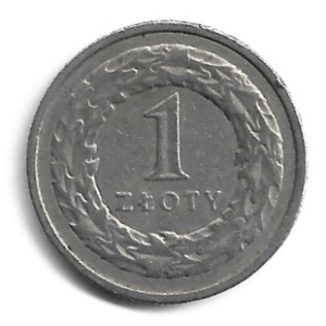 MOEDA DA POLÔNIA 1 ZLOTY 1994 WWC Y 282